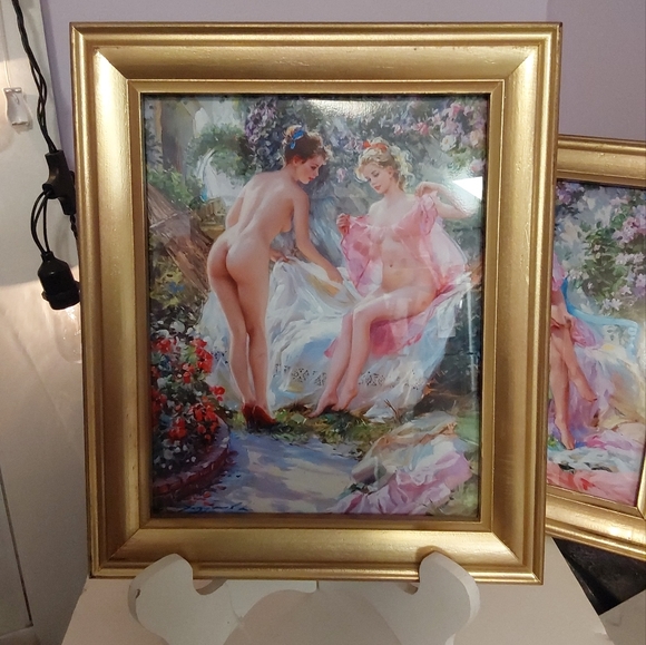 Nude Art Konstantin Razumov Painting Wall Decor Framed - Picture 2 of 2